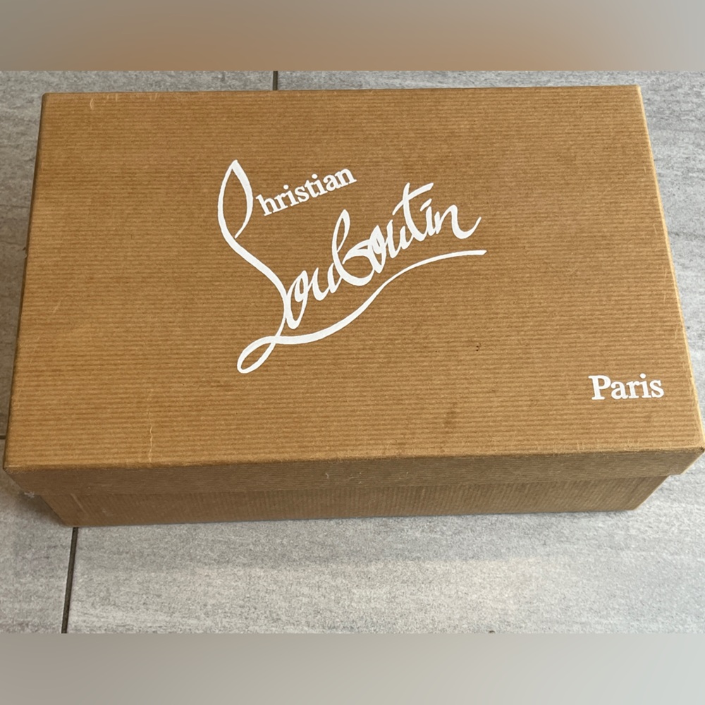 Christian Louboutin Pink Satin Black shoes - Picture 7 of 7